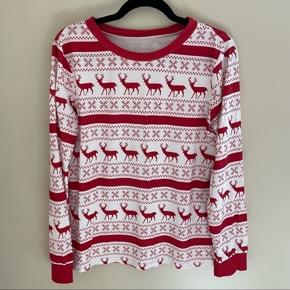 🎀 Christmas Print PJ set, Size Lg - Picture 3 of 10